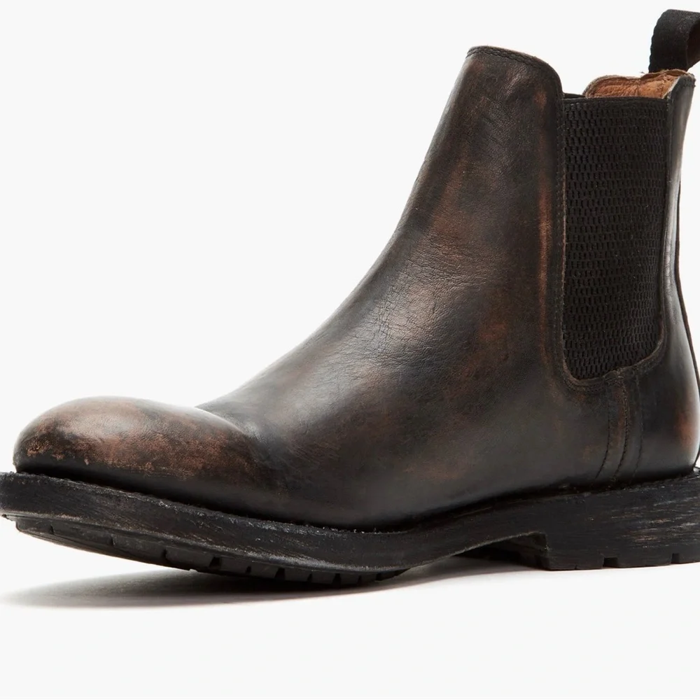 Frye Men's Brown Bowery Leather Boots 8.5